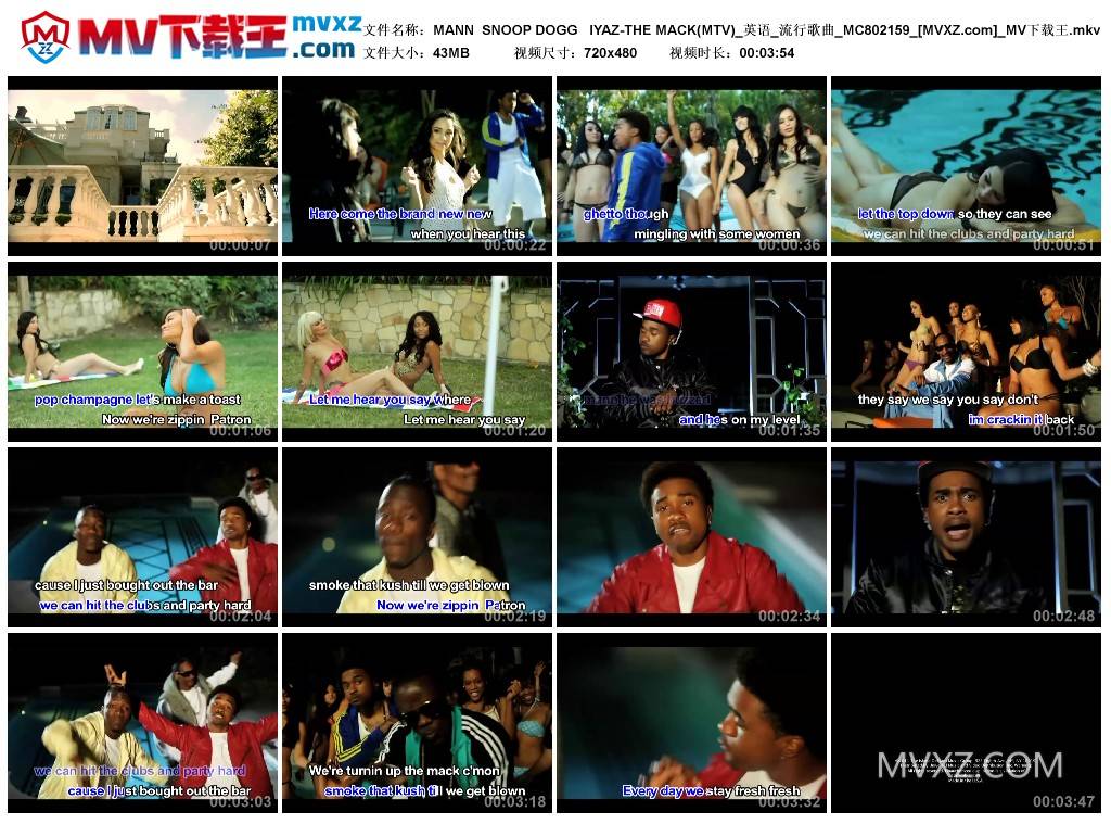MANN SNOOP DOGG IYAZ-THE MACK(MTV)_英语_流行歌曲_MC802159